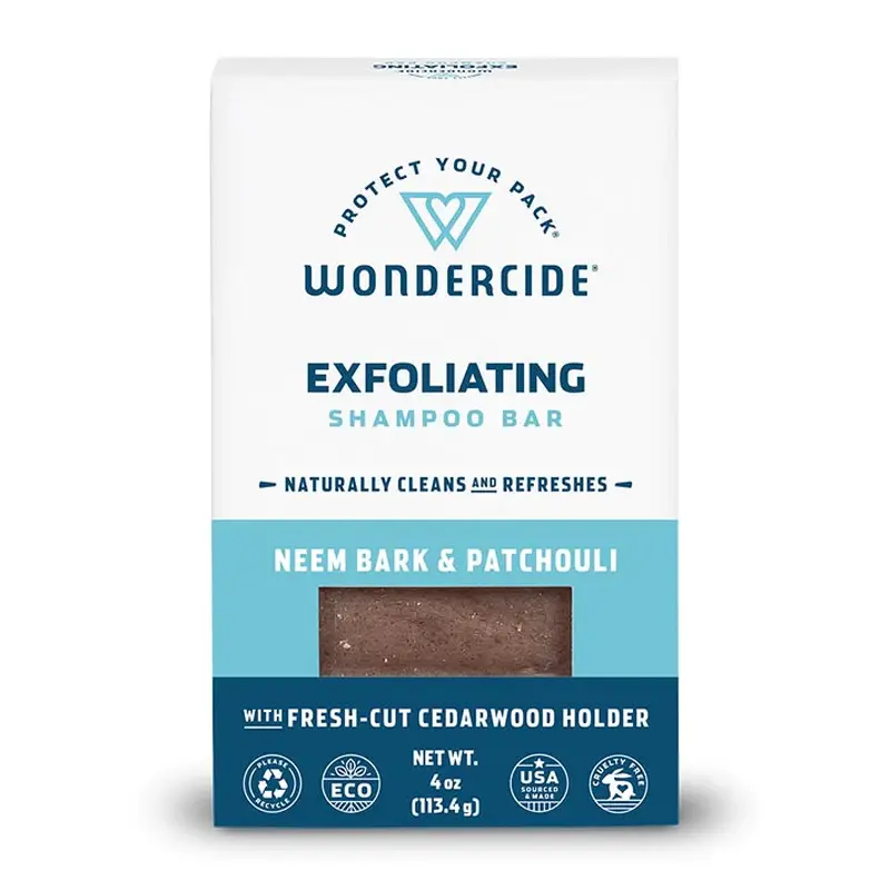 Wondercide Exfoliating Shampoo Bar for Dogs and Cats with Natural Essential Oils 5oz