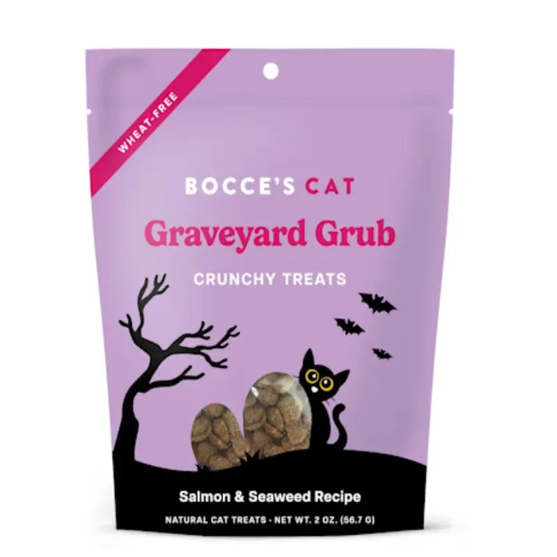 Bocce's Bakery Graveyard Grub Cat Treats, 2-oz