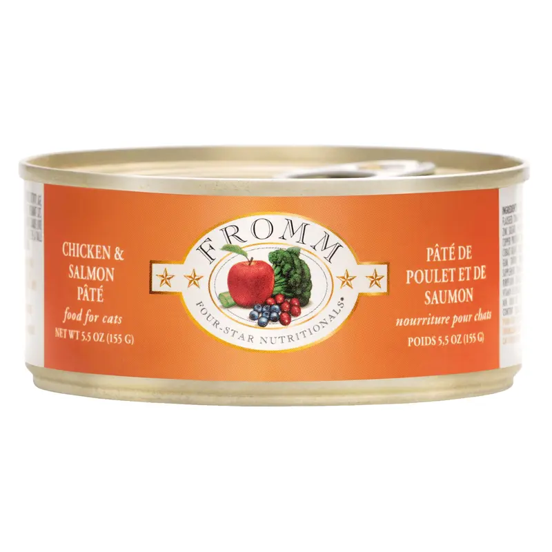 Fromm Four-Star Nutritionals Chicken & Salmon Pt Food for Cats 5.5 oz