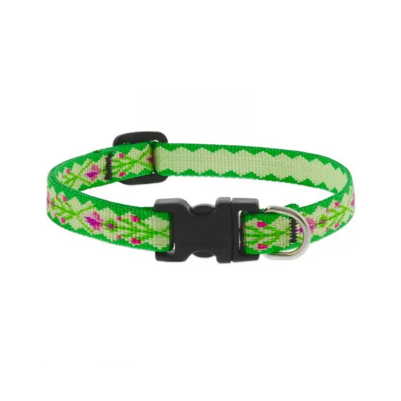 Lupine Adjustable Collar 1/2" Wide X 8-12" Neck Size Scottish Thistle