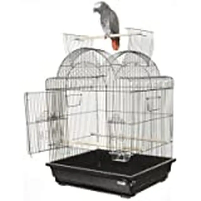 A&E Cage Co Open Play Top Victorian Small  Bird Cage Ivory