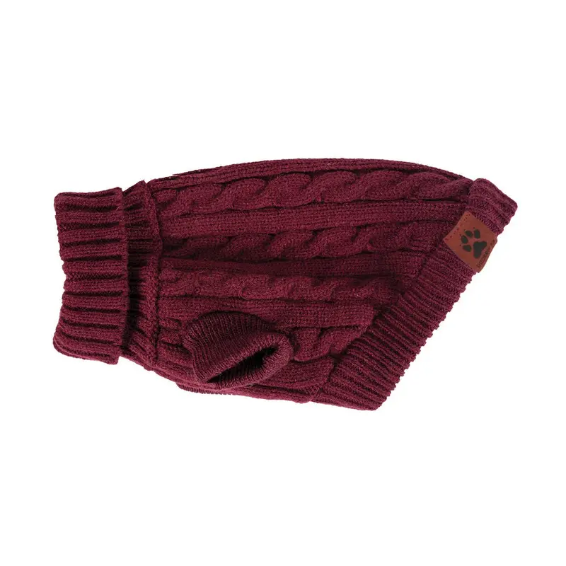 Brentwood Cable Knit Dog Sweater S Wine Tasting