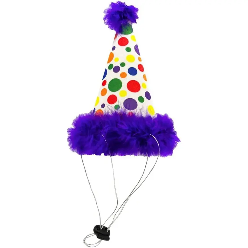 Huxley & Kent Party Hat Happy Barkday Large Purple