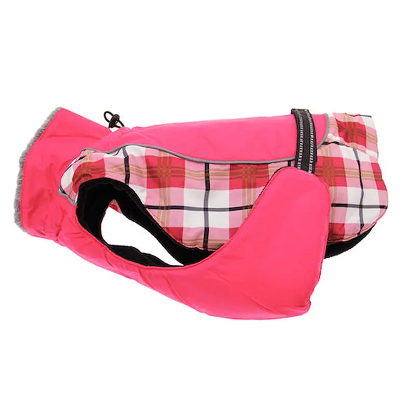 Alpine All-Weather Dog Coat - Raspberry Plaid