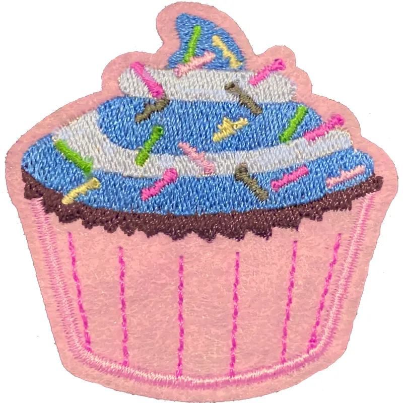 Cupcake 2 (Pink & Blue) - Patch