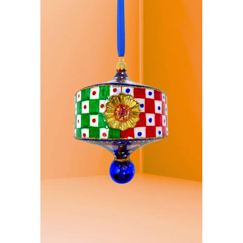 Raffinato Lantern Glass Christmas Ornament