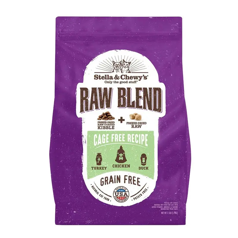 Stella & Chewy's 5 lbs Dry Cat Food Raw Blend Poultry