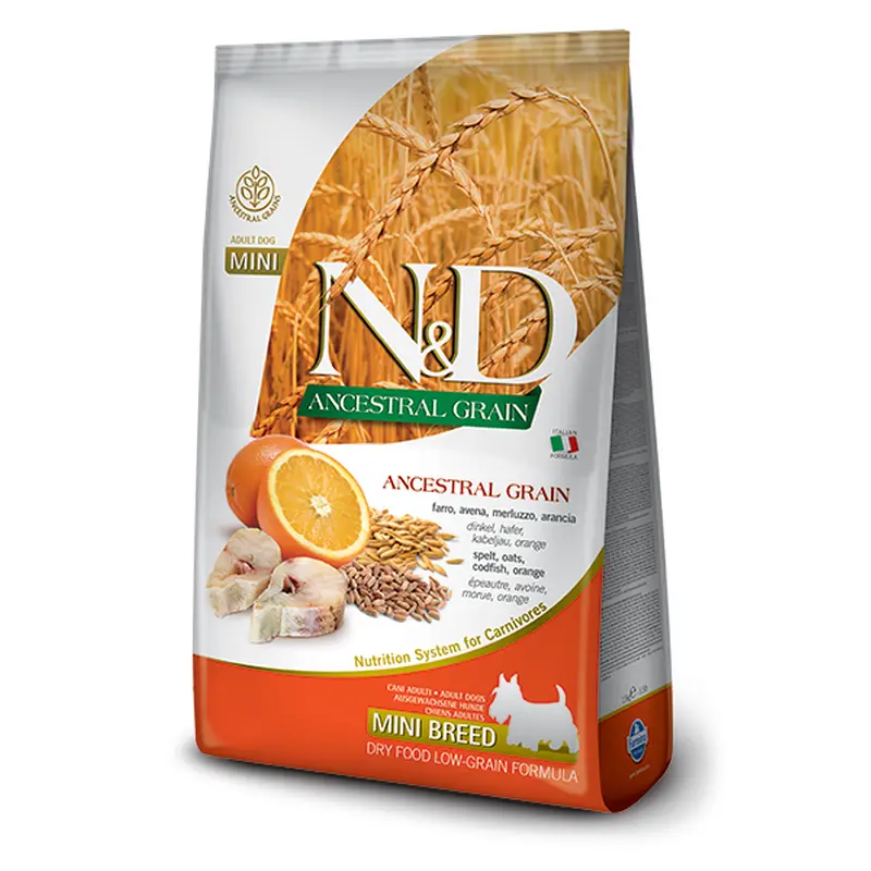 Farmina CODFISH & ORANGE ADULT MINI ANCESTRAL GRAIN