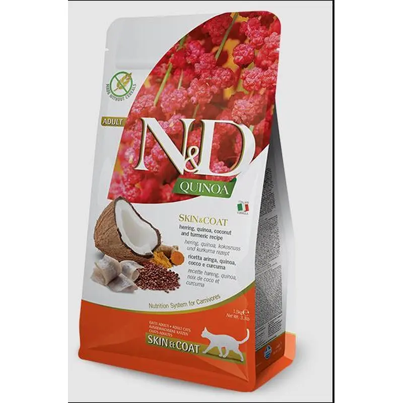Farmina Cat Quinoa Skin & Coat Herring