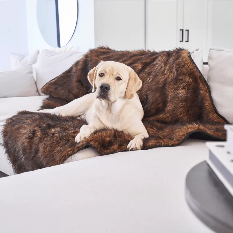 PupProtector Waterproof Throw Blanket - Brown