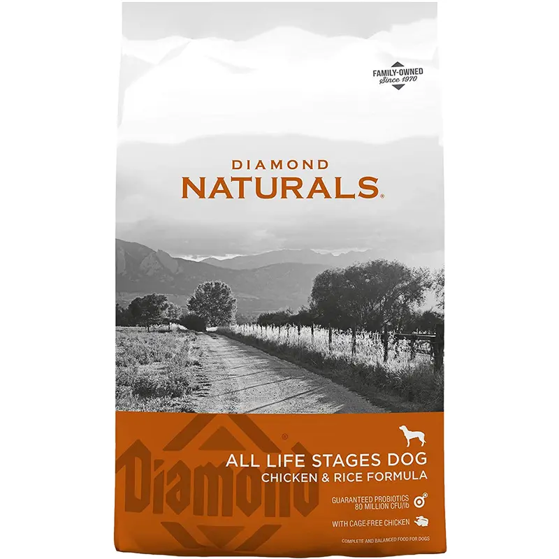 Diamond Naturals Chicken & Rice Formula Dry Dog Food 40lb