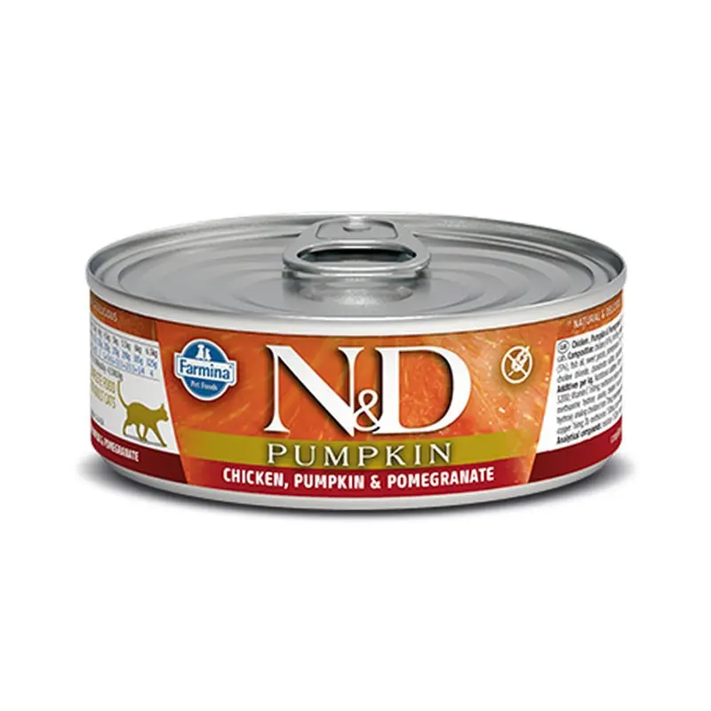 Farmina N&D Pumpkin Grain Free Wet Cat Food - Chicken & Pomegranate - 2.81oz Can