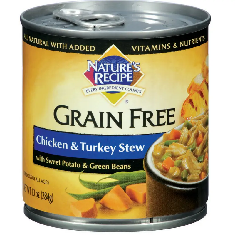 Nature's Recipe Grain Free Chicken and Turkey Stew Canned Dog Food