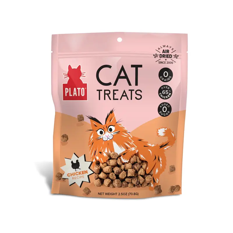 Plato Cat Grain Free Air Dried Treat Chicken 2.5oz