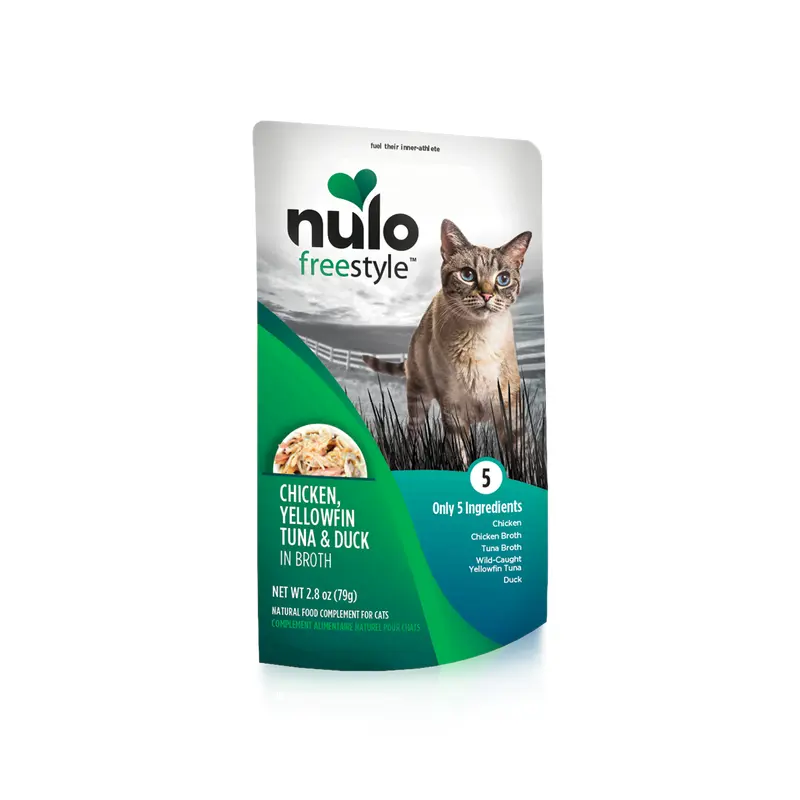 Nulo Cat Chicken, Yellowfin Tuna & Duck Broth Pouch