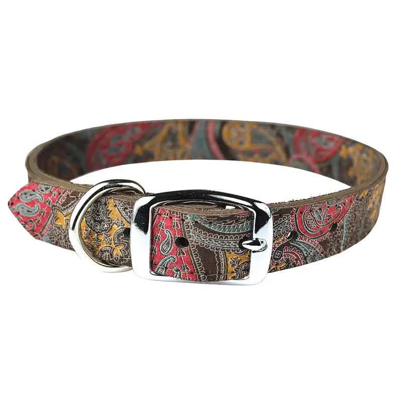 Chocolate Paisley Leather Collection Set