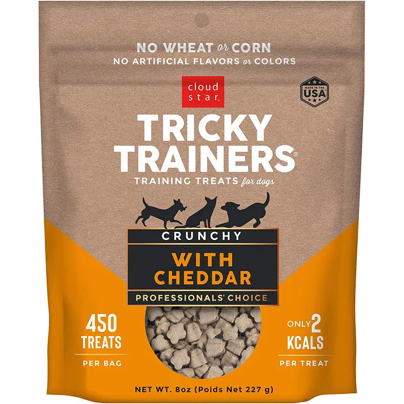 Cloud Star Tricky Trainers Crunchy with Cheddar Dog Treats 8oz