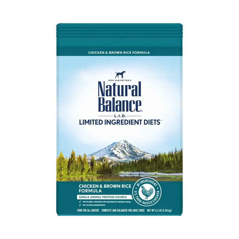 Natural Balance Limited Ingredient Chicken Brown Rice Dry Dog Food 4.5lb