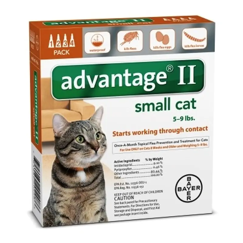 Advantage II for Cats 4-pack
