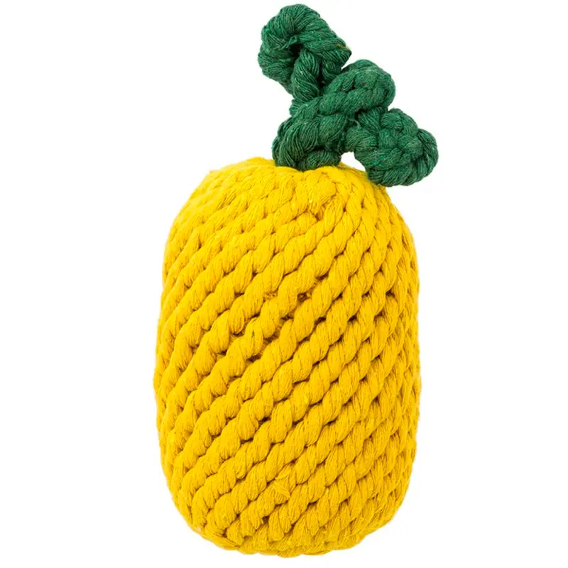 Jax & Bones Pineapple Rope Toy 8"