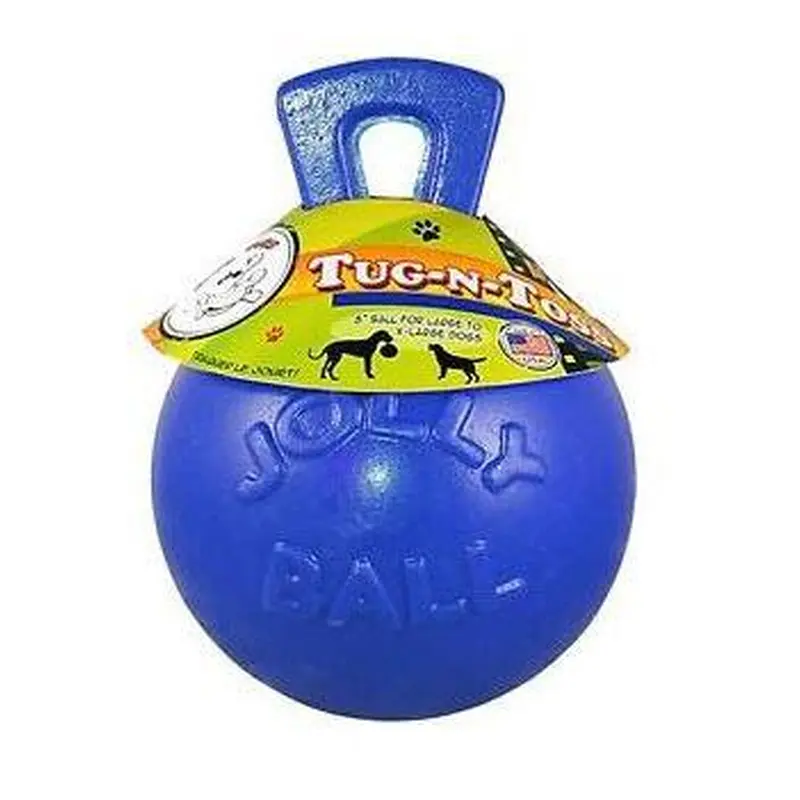 Jolly Pets Tug-N-Toss Mini 4" Blue