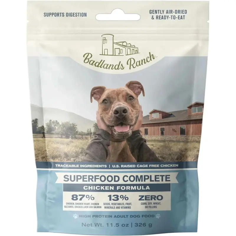 Badlands Ranch Air Dried Superfood Complete Chicken Formula Dog