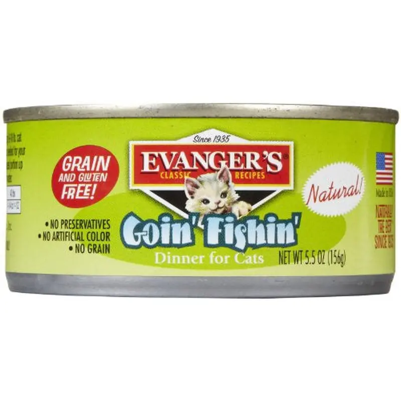 Evanger's Classic Recipes Grain-Free Goin' Fishin' Dinner Wet Cat Food, 5.5 Oz