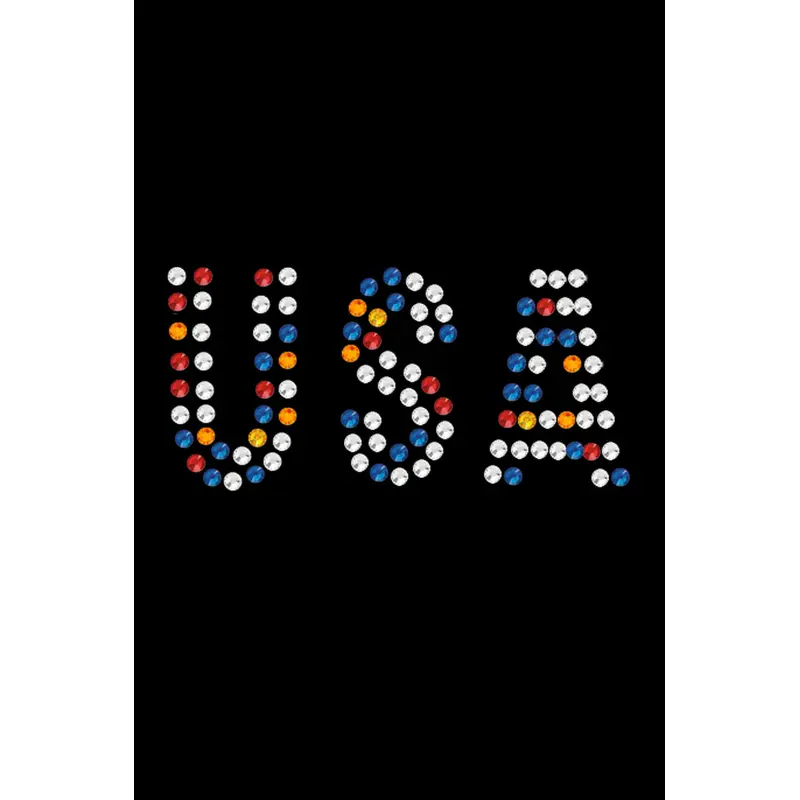 USA - Multicolor Rhinestones - Bandanna