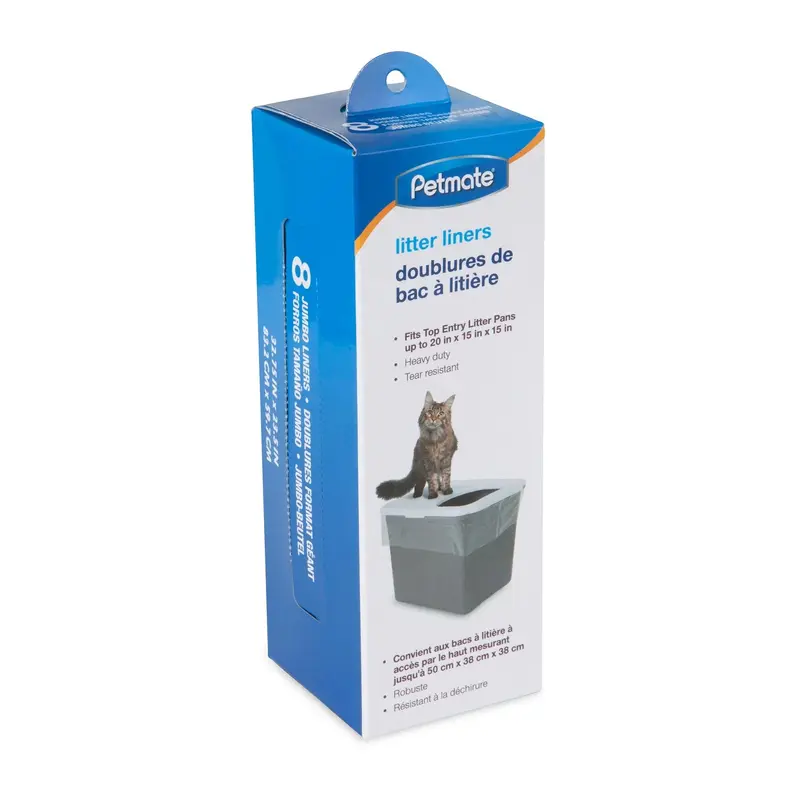 Petmate Top Entry Litter Box Liners - 8 Count