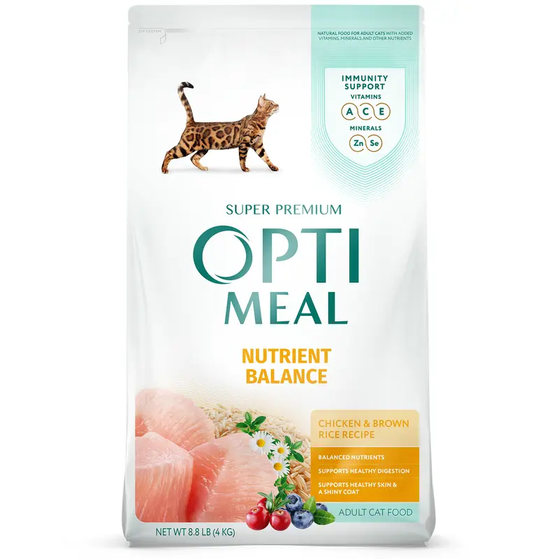 Optimeal Dry Cat Food 3.3lb Chicken