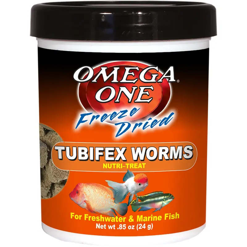 OMEGA ONE Freeze Dried Tubifex Worms