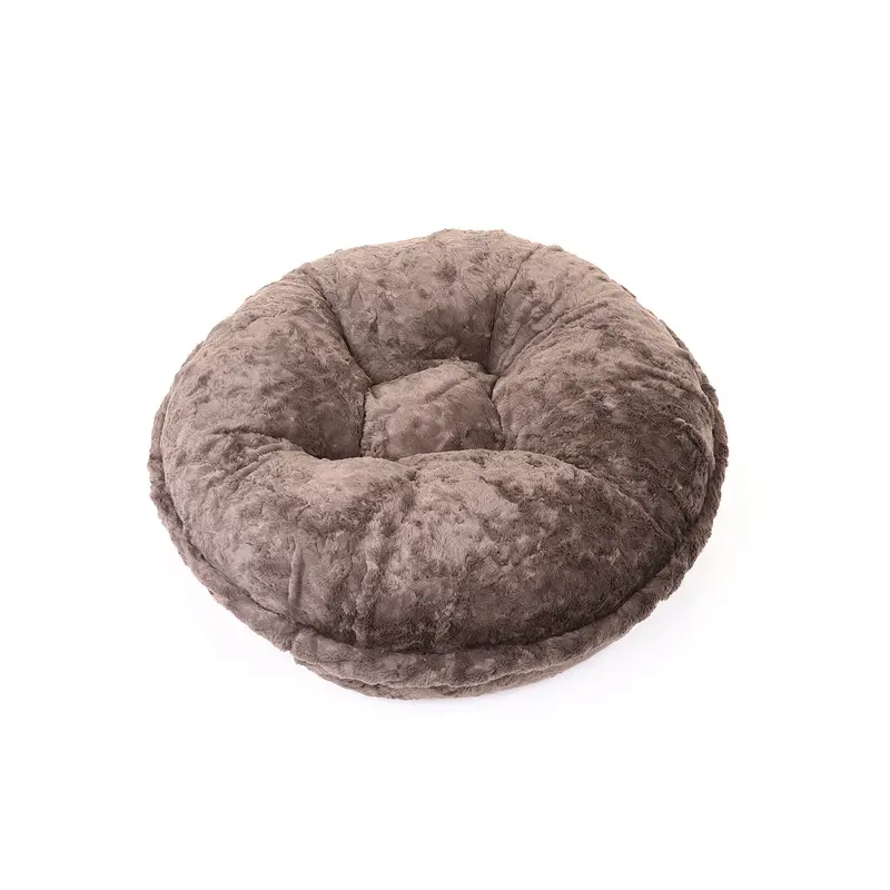 Grey Mink Bagel Bed