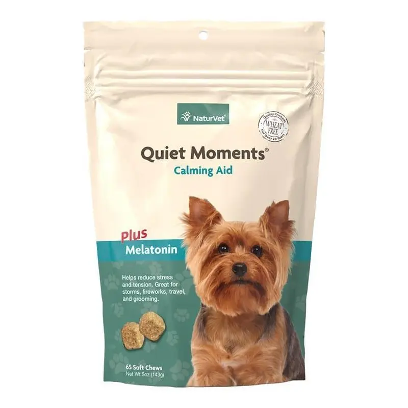 NaturVet Quiet Moments Dog Calming Aid Soft Chews