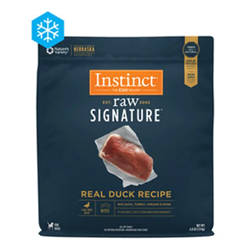 Nature's Variety Instinct Raw Signature Frozen Bites Real Duck Recipe 4lb