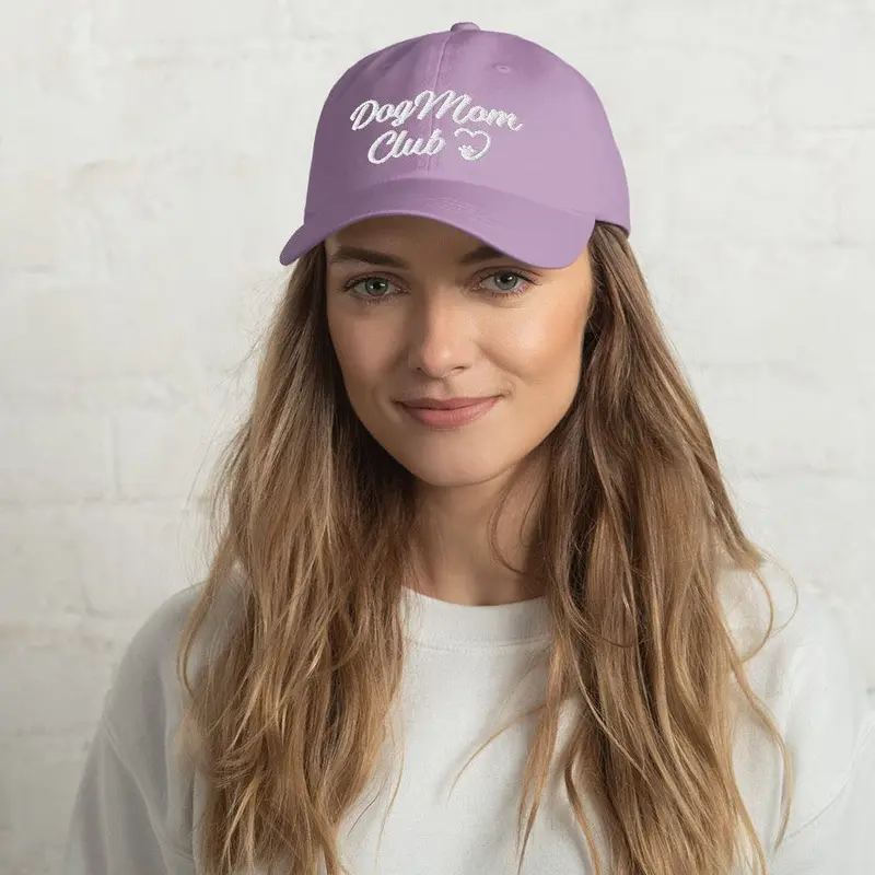 Dog Mom Club Hat - Lilac