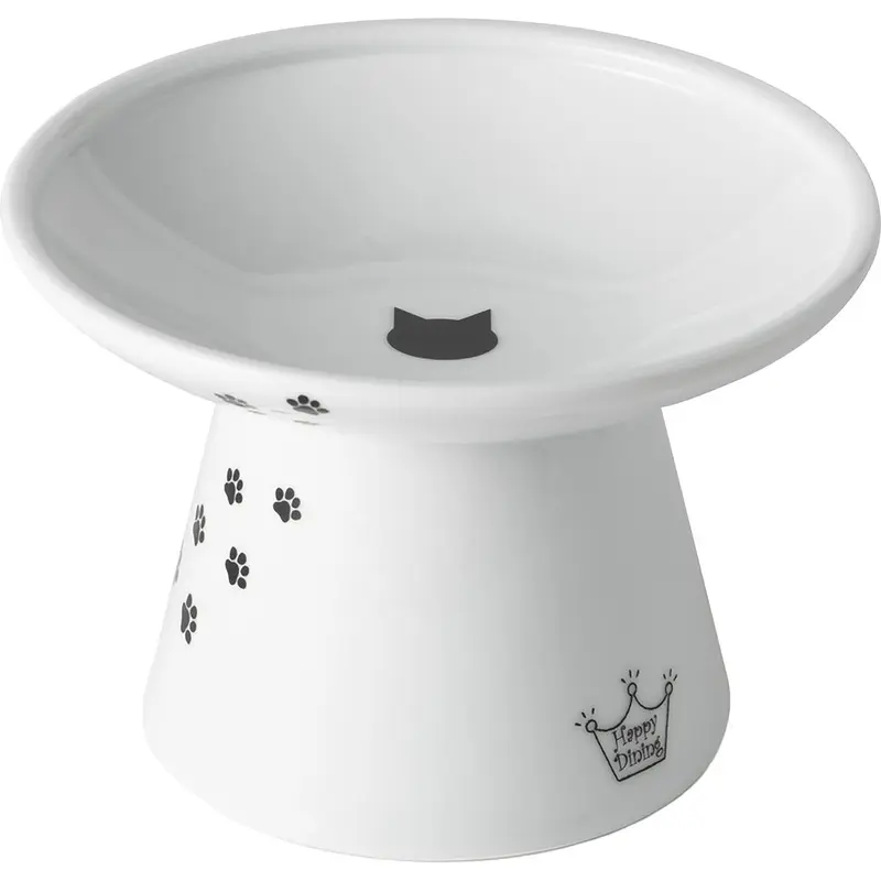 Necoichi Extra Wide Raised Cat Food Bowl