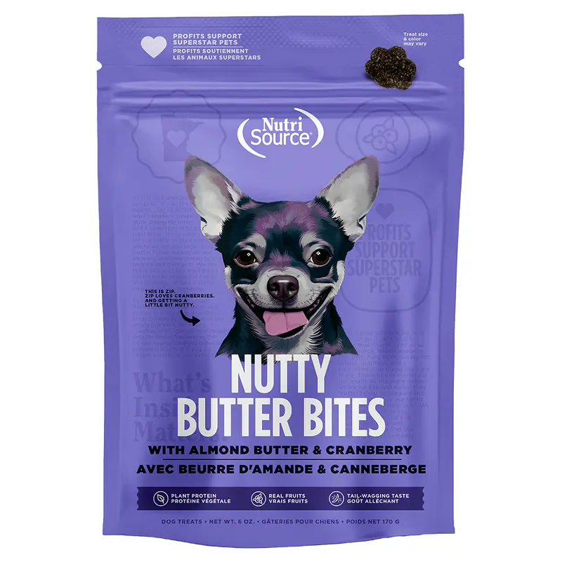 Nutrisource Nutty Butter Bites 6oz Cranberry