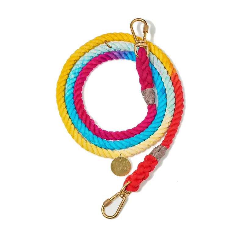 Prismatic Cotton Rope Dog Leash | Adjustable | Found My Animal