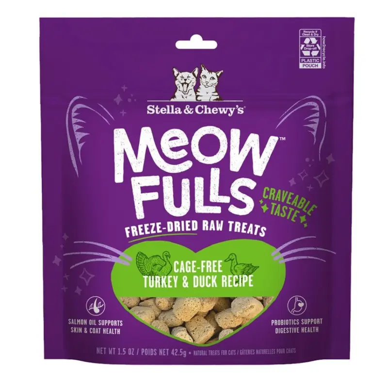 Stella & Chewys Meofulls Turkey Duck Freeze Dried Cat Treats 1.5oz