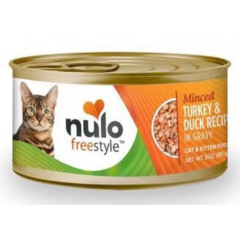 Nulo Freestyle Cat & Kitten Can Minced Turkey & Duck in Gravy 3oz