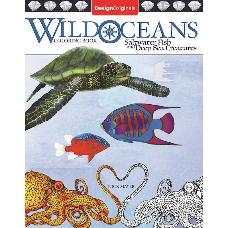 Wild Oceans Coloring Book