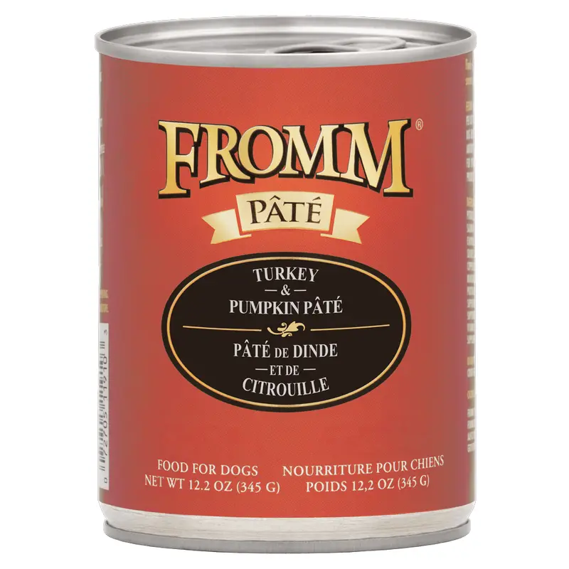 Fromm All Life Stages Grain-Free Turkey & Pumpkin Pate Wet Dog Can (12.2oz)