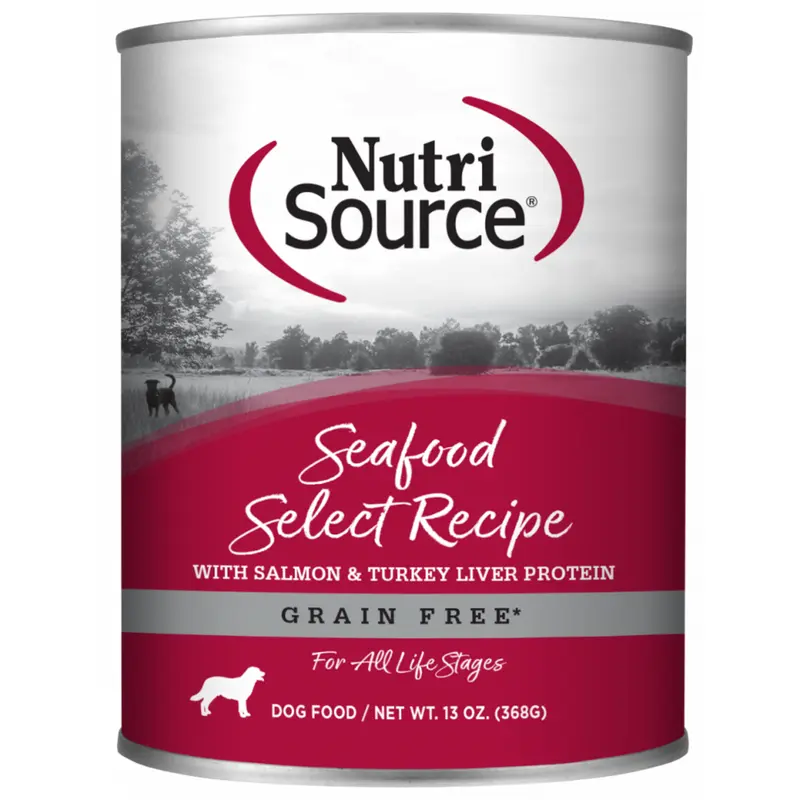 NutriSource Grain Free Seafood Select Formula Canned Dog Food