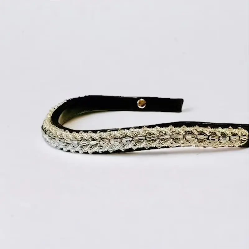 Passion Browband #3  Silver Shade Crystal Beads