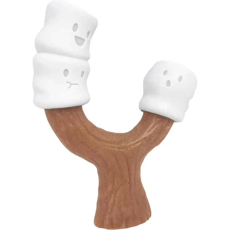 Nylabone Marshmallow Stick Strong Chew Toy for Dogs Peanut Butter Flavor Large