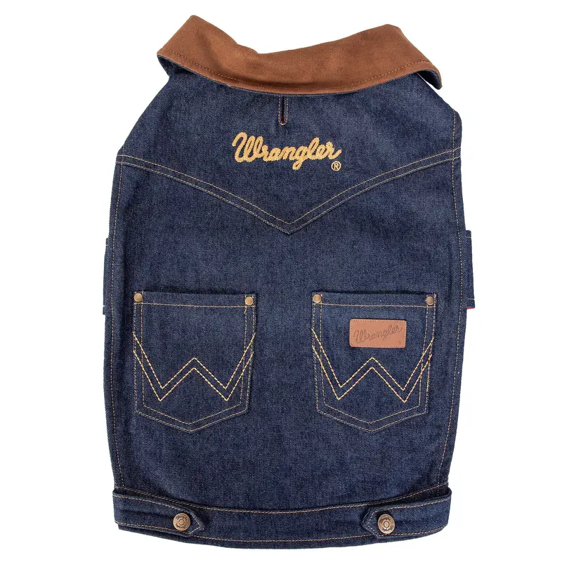 Wrangler Dark Denim Dog Jacket with Lining
