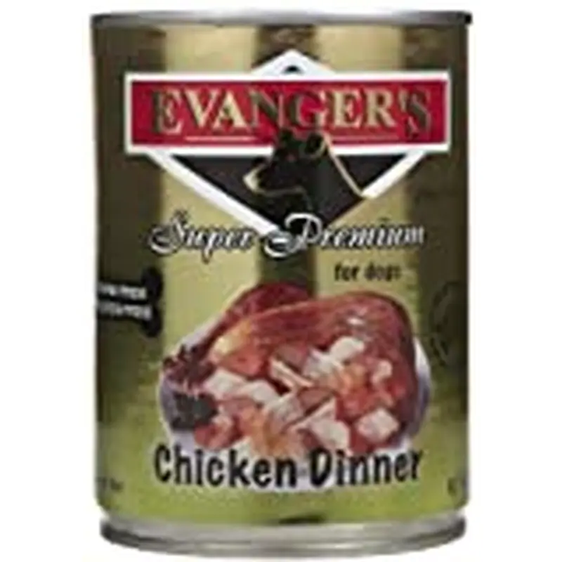 Evanger's Grain-Free Chicken Dinner with Spinach & Kale Wet Dog Food, 13 Oz