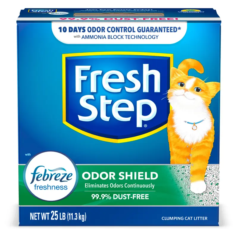 Fresh Step Odor Shield Scented Litter Clumping Cat Litter 25lb