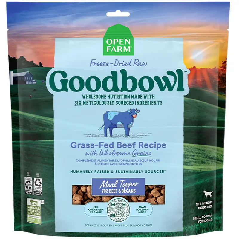 Open Farm Dog Goodbowl FDR Morsels Beef&WhlsmGrains 46oz