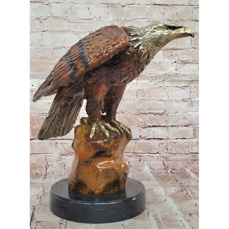 Jules Moigniez Inspired Bronze Eagle   Wildlife Art Sculpture